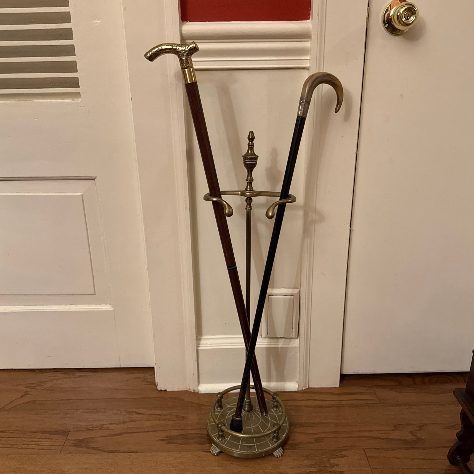 Late 19th Century Brass Georgian Style Umbrella Stand - 2
