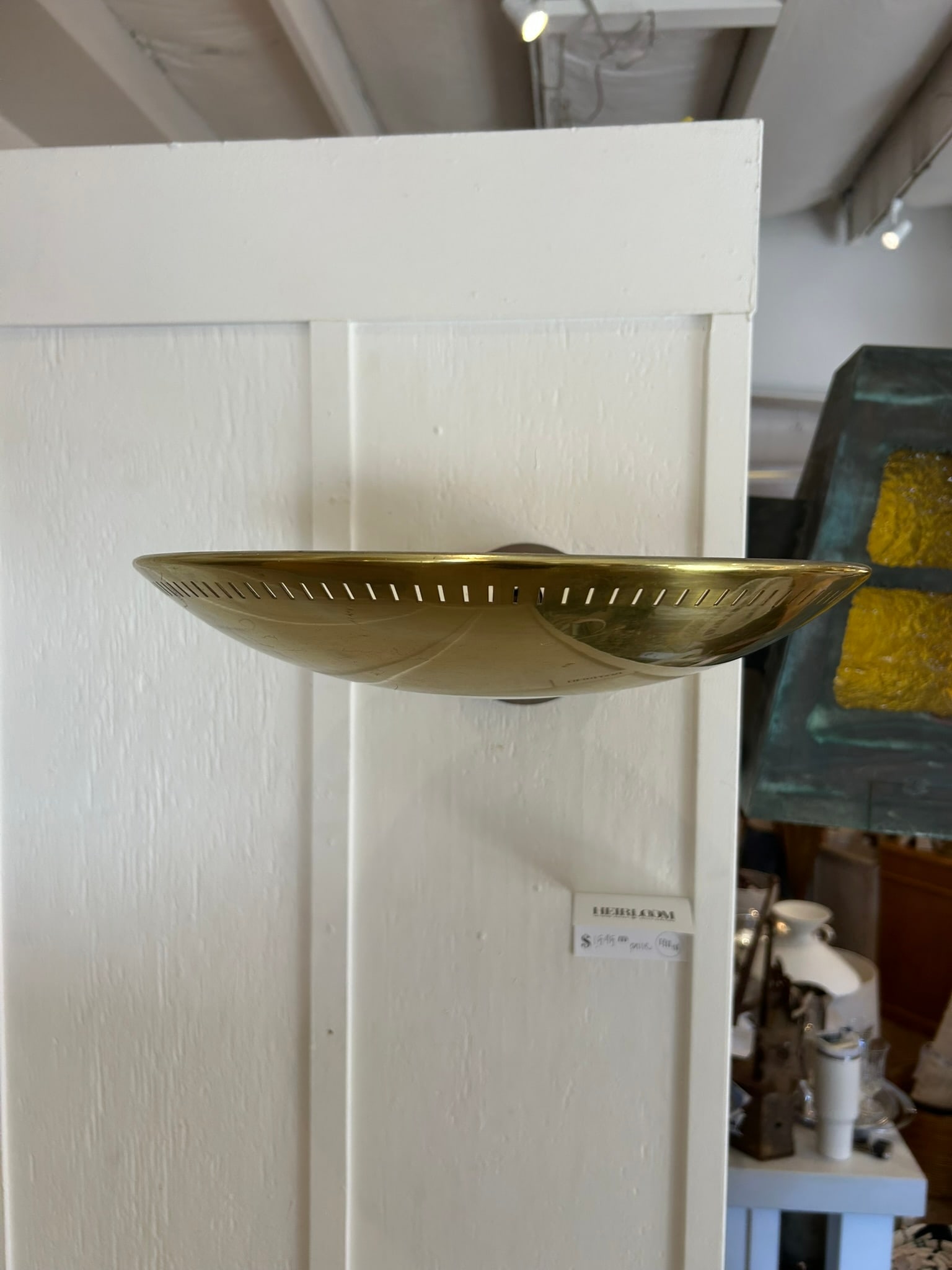 Mid 20th Century Mid-Century Modern Lightolier Atomic "Ufo" Brass Wall Sconces - a Pair - 2