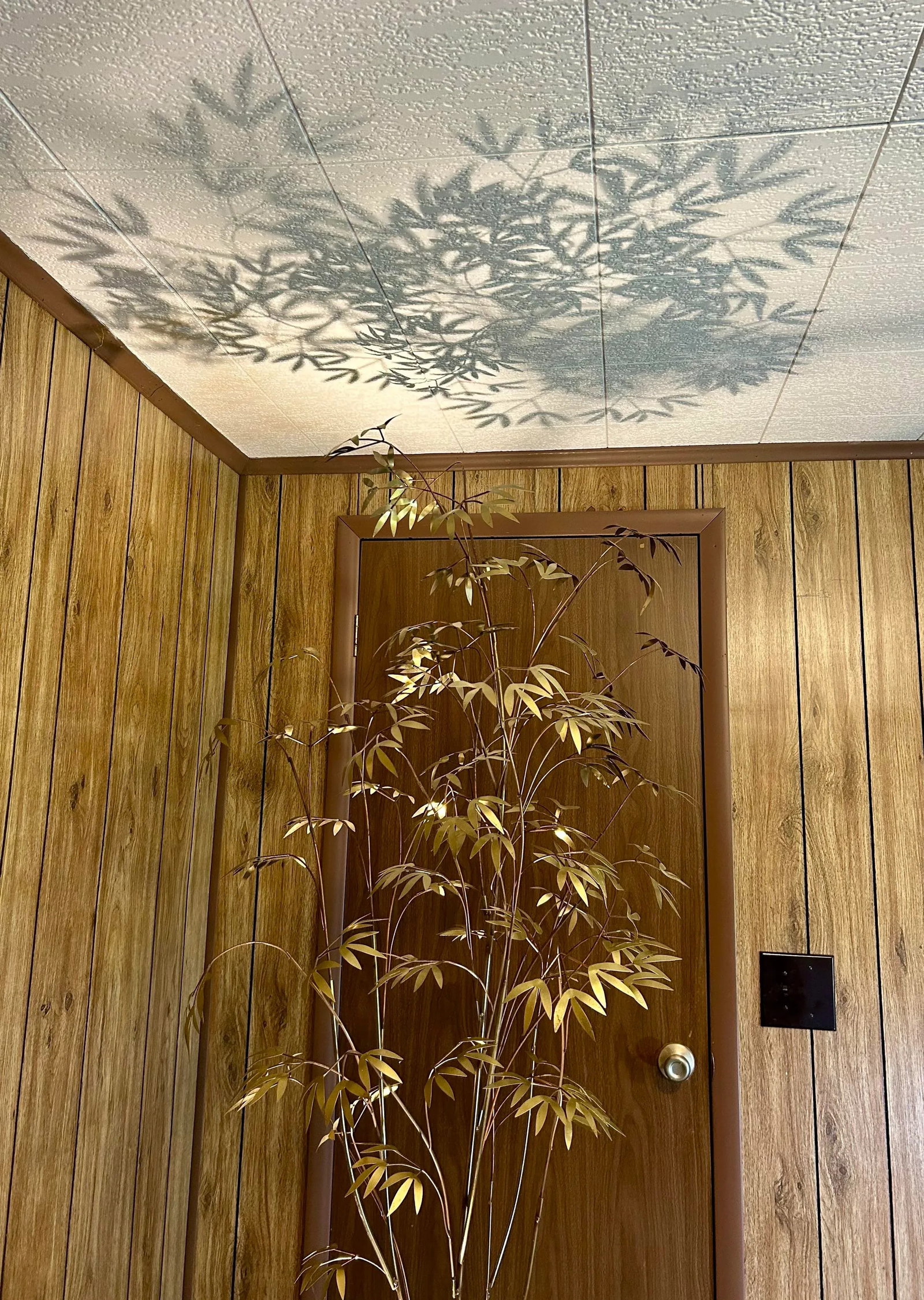 Copper and Brass, Curtis Jere Designed, Uplit-Lighting, Bamboo Tree, Brutalist, 1970's-1980's, McM, - 6