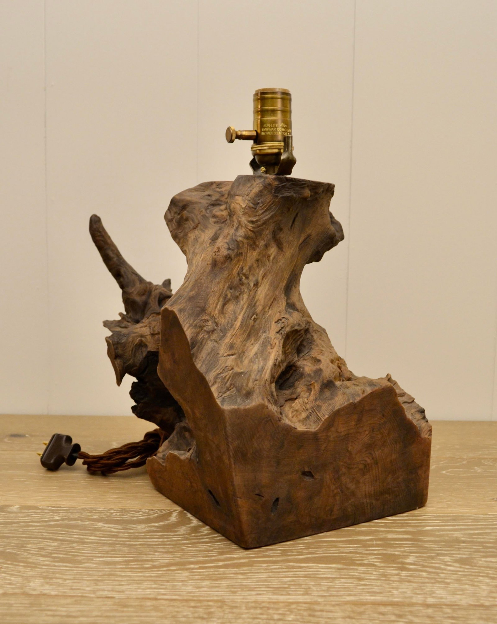 Mid 20th Century Organic Driftwood Table Lamp - 3