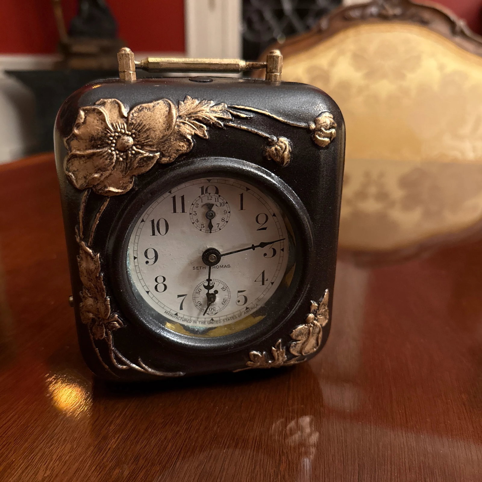 1990s Art Nouveau Alarm Clock - 3