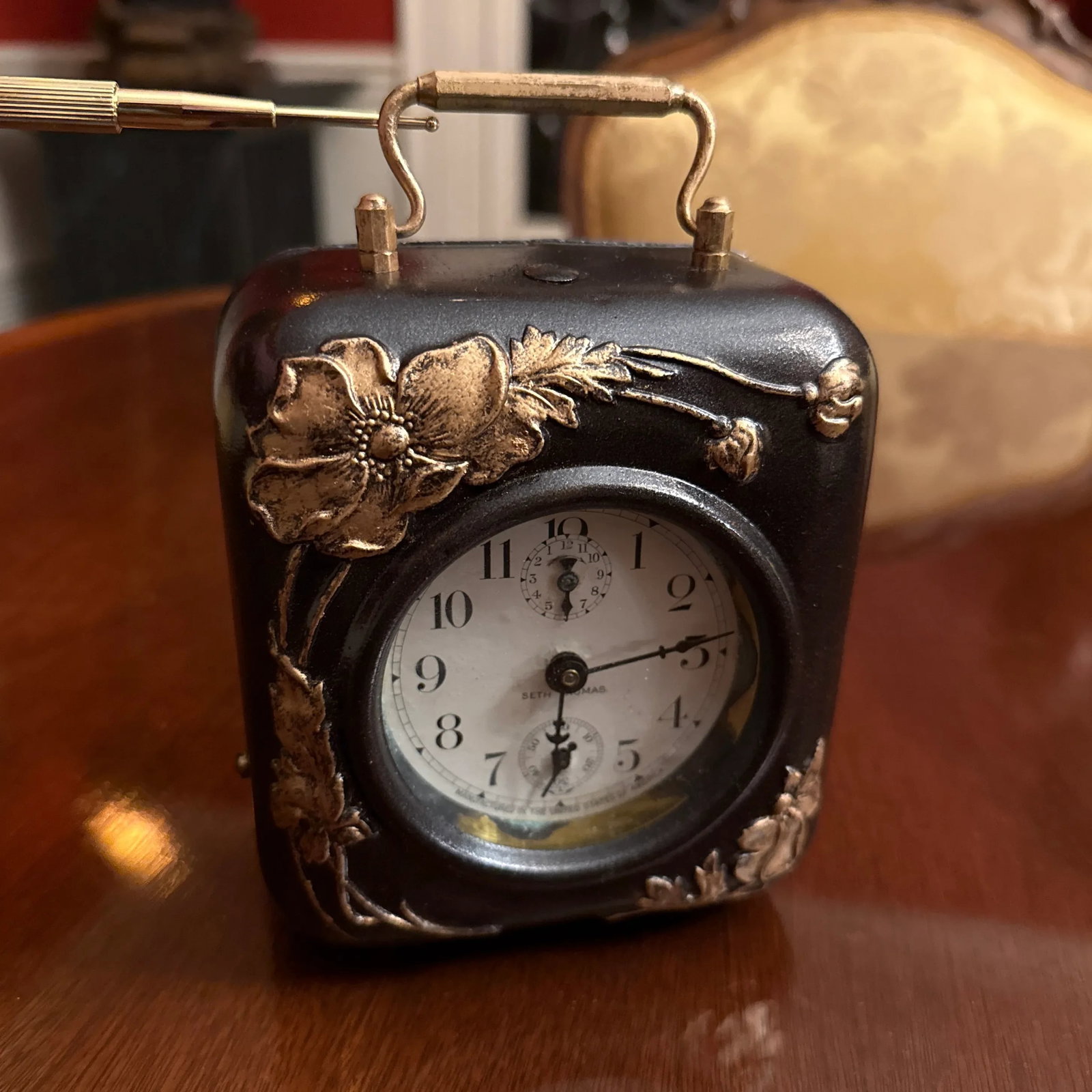 1990s Art Nouveau Alarm Clock - 4