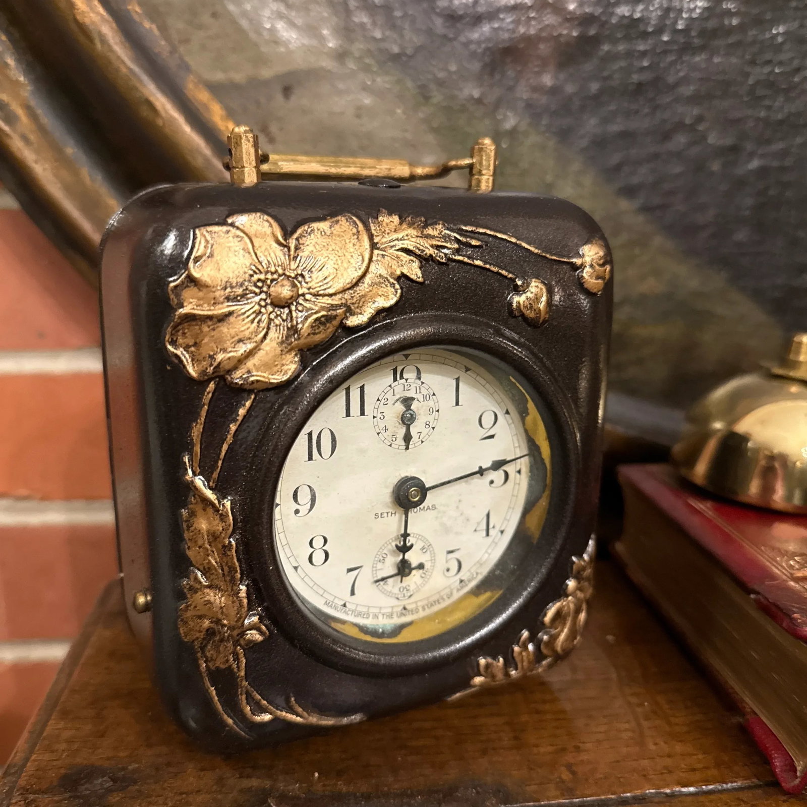 1990s Art Nouveau Alarm Clock - 7
