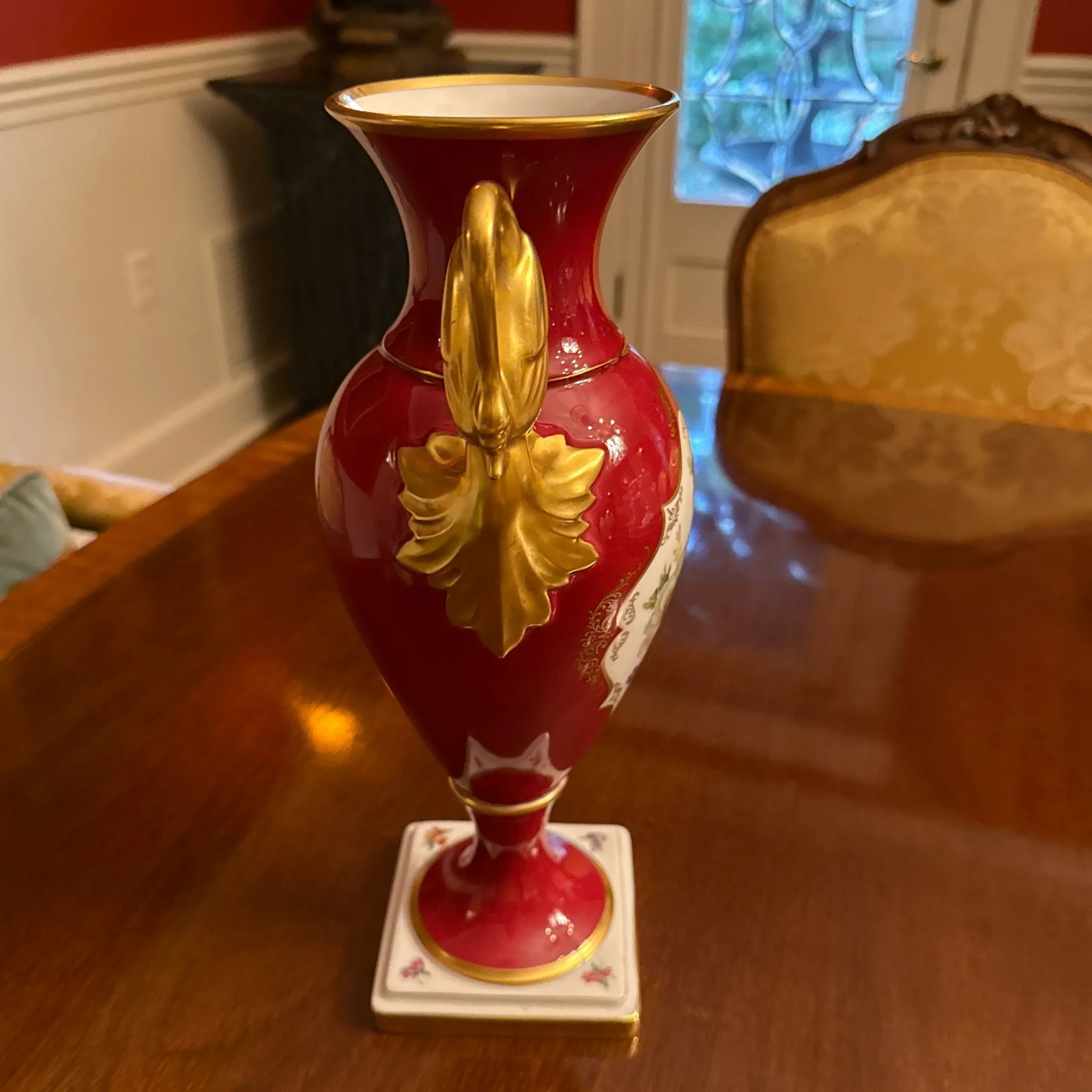 Empire Style Swan Handled Vase - 2