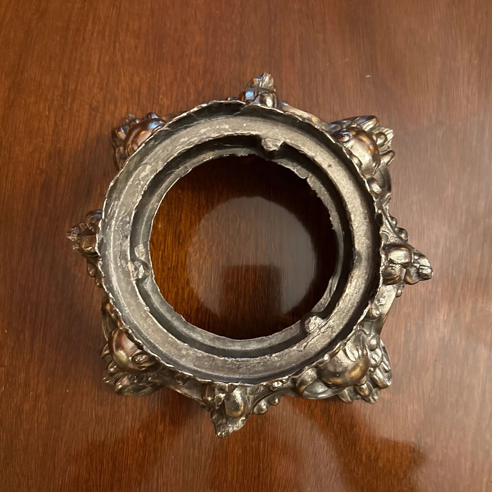 Mid 20th Century Ornate Silverplated Bowl Stand - 4