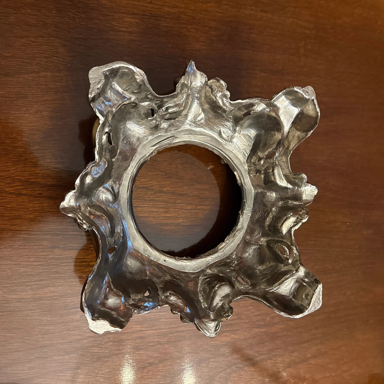 Mid 20th Century Ornate Silverplated Bowl Stand - 5