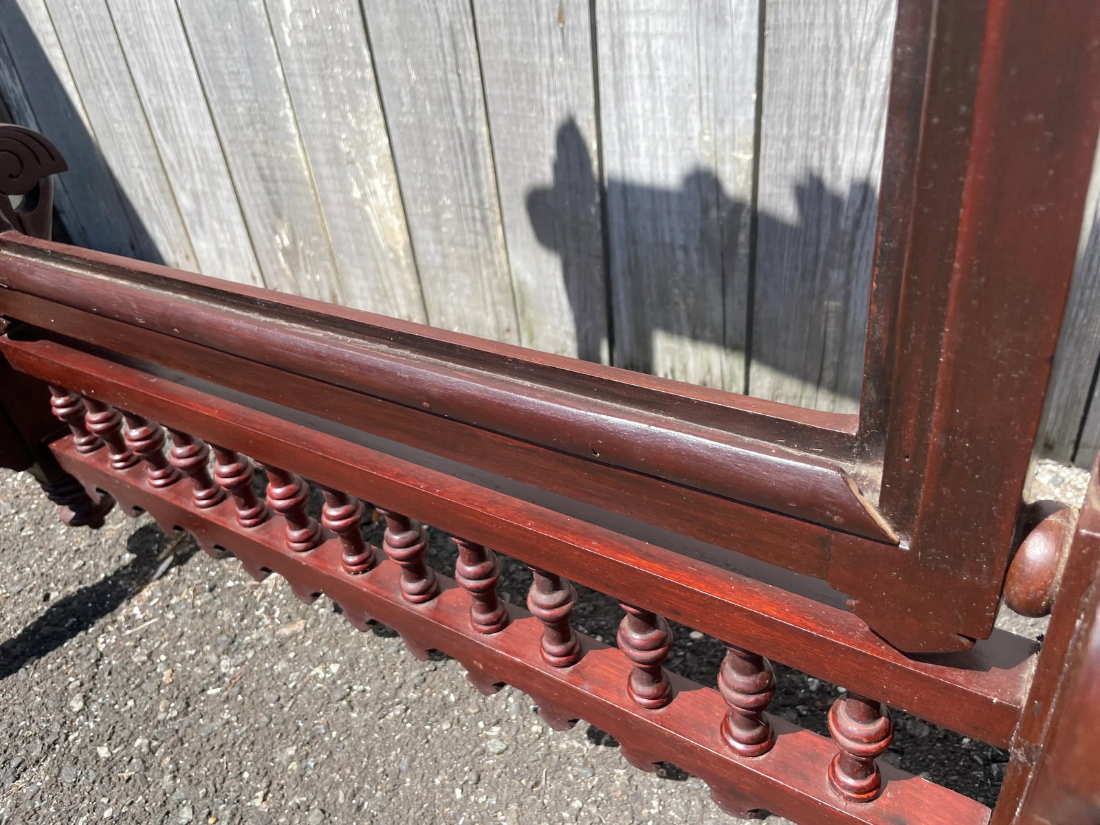 Antique Victorian 1800s Fireplace Screen Frame - 8