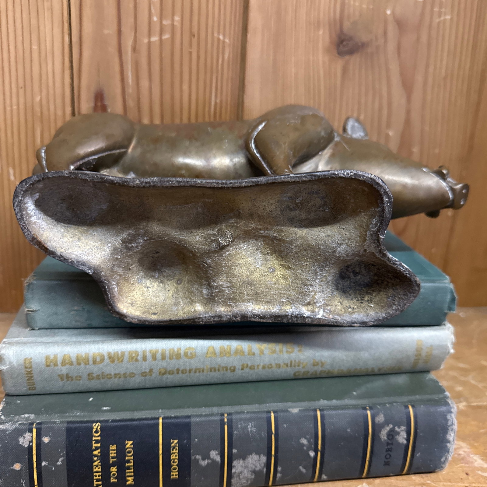 1950s Wild Boar Bronze Sculpture Razor Back Boar - 4