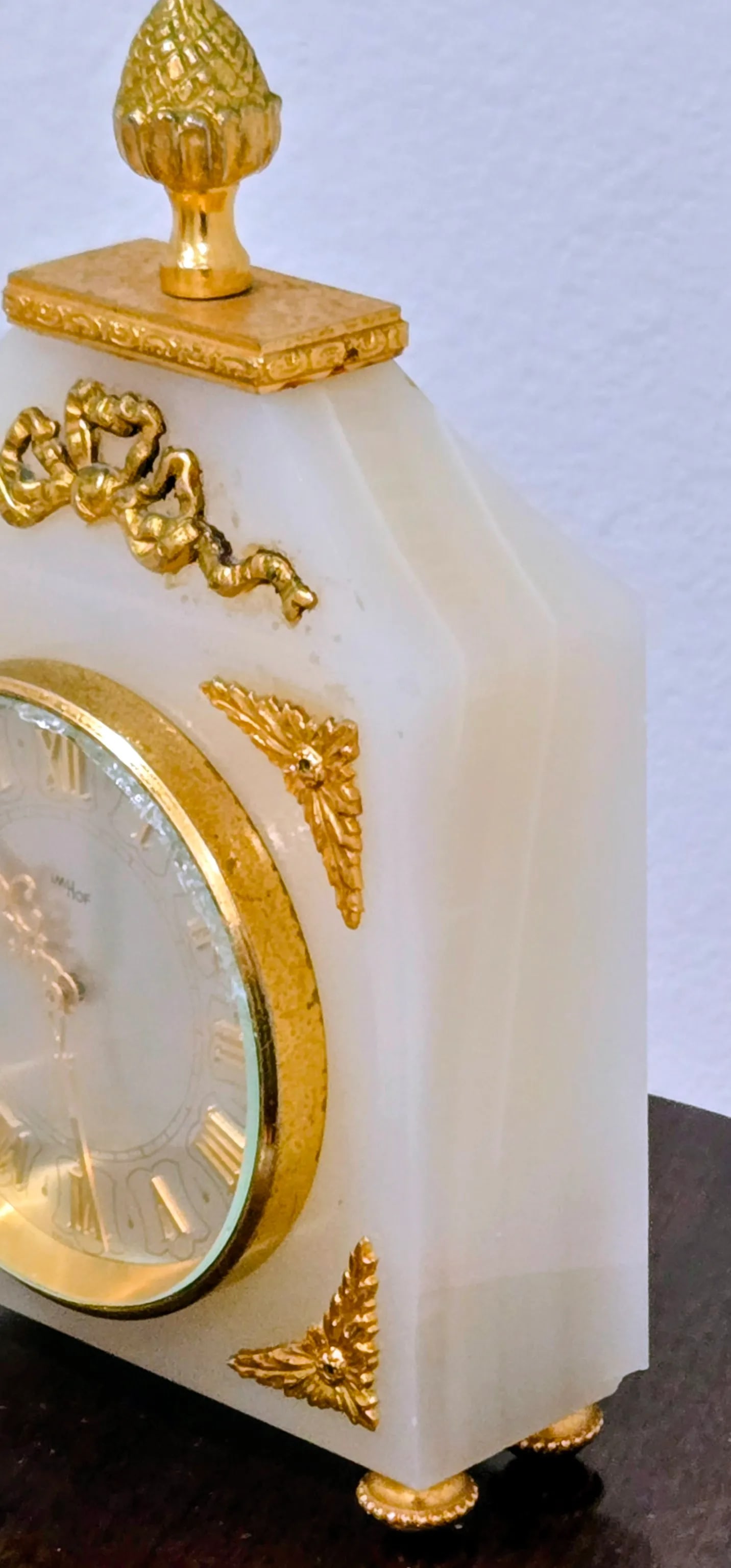 Swiss Imhof Onyx & Gilt Bronze Carriage Clock - 15 Jewels - 4