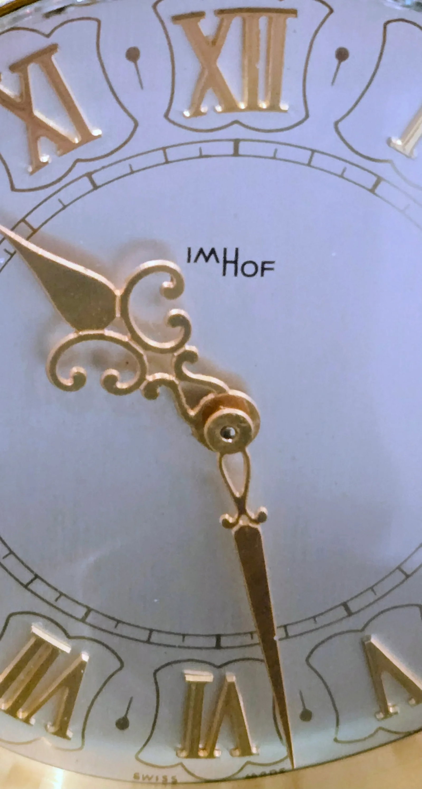 Swiss Imhof Onyx & Gilt Bronze Carriage Clock - 15 Jewels - 6
