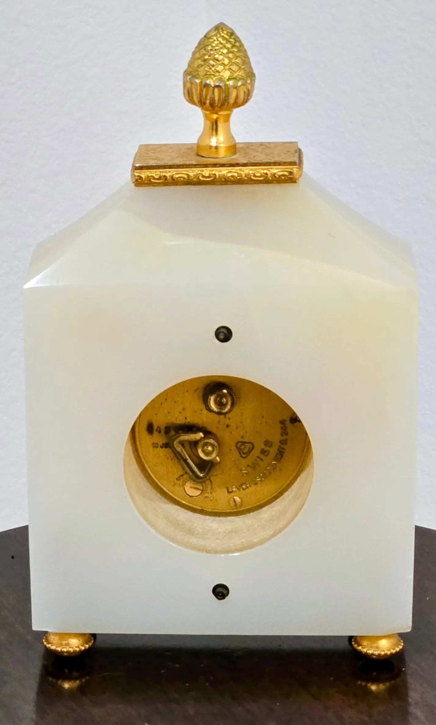 Swiss Imhof Onyx & Gilt Bronze Carriage Clock - 15 Jewels - 8