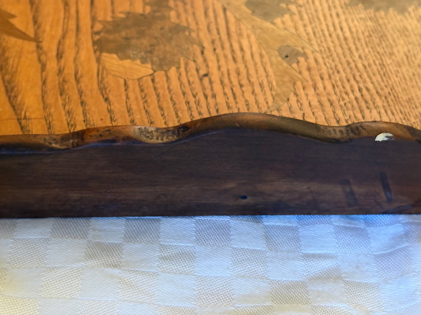 Late 19th Century Galle Inlaid Art Nouveau Tray Featuring Thistles - 7