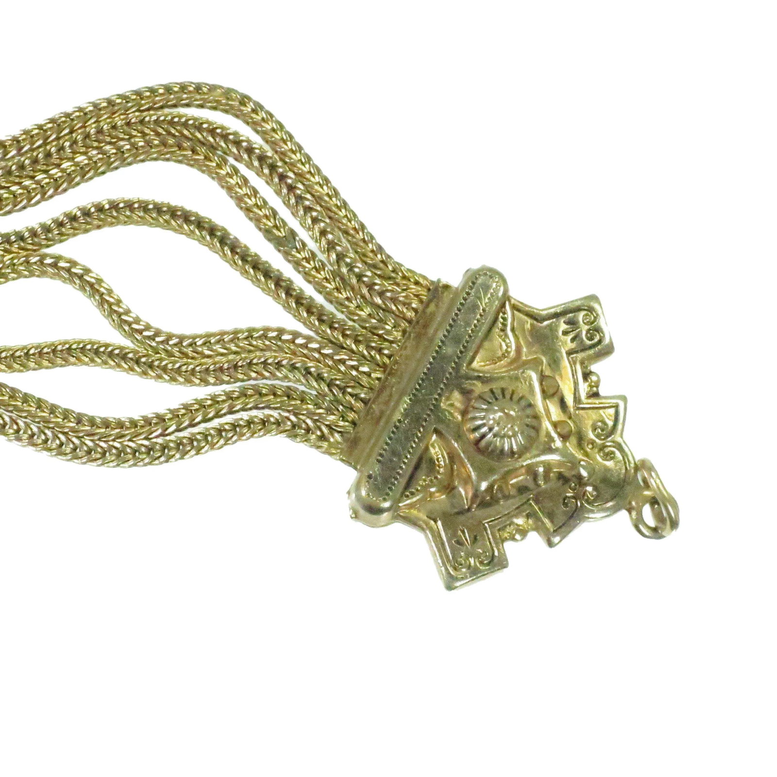 Vintage Rare Designer E. Steiner Etruscan Bracelet 1940s - 5