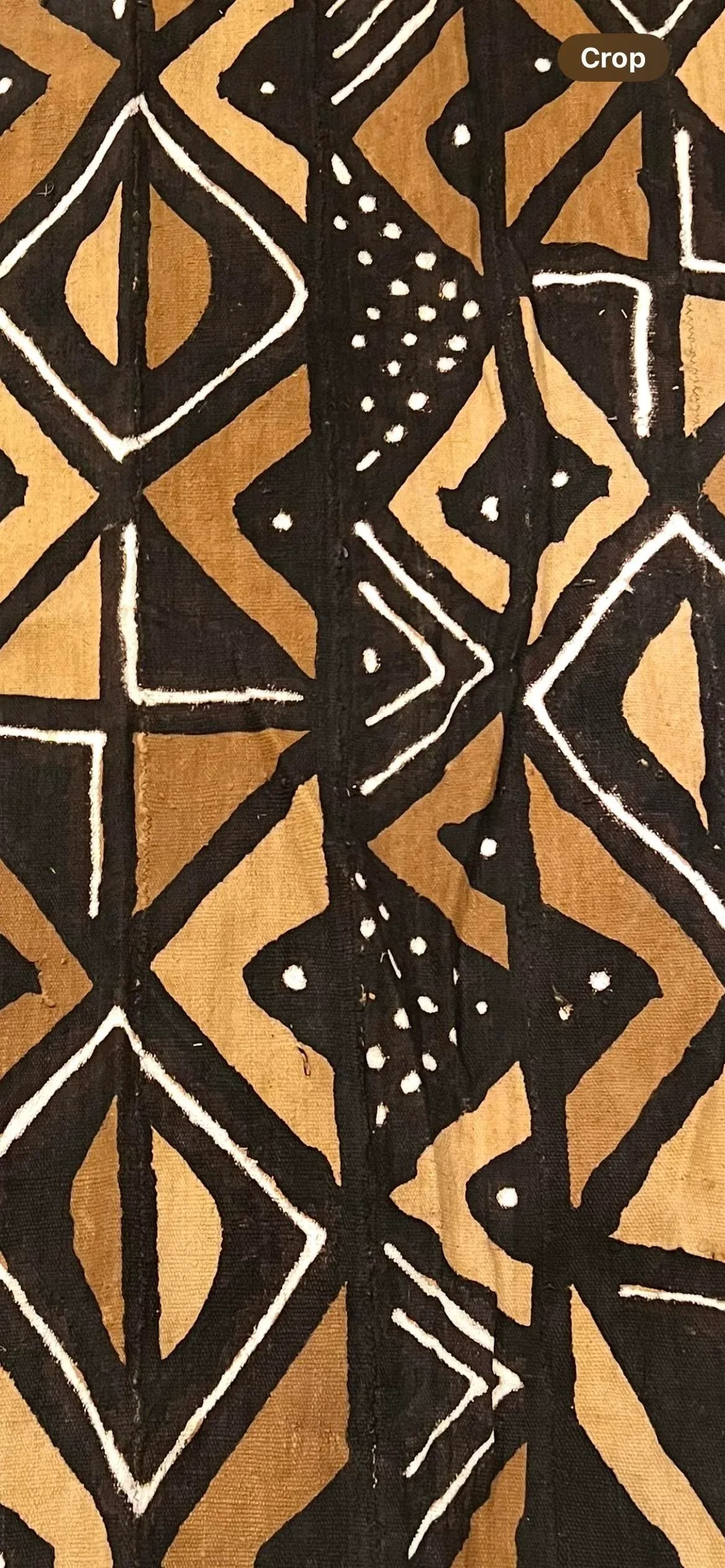 Vintage African Mud Cloth - Handwoven & Hand-Dyed Textile - 2