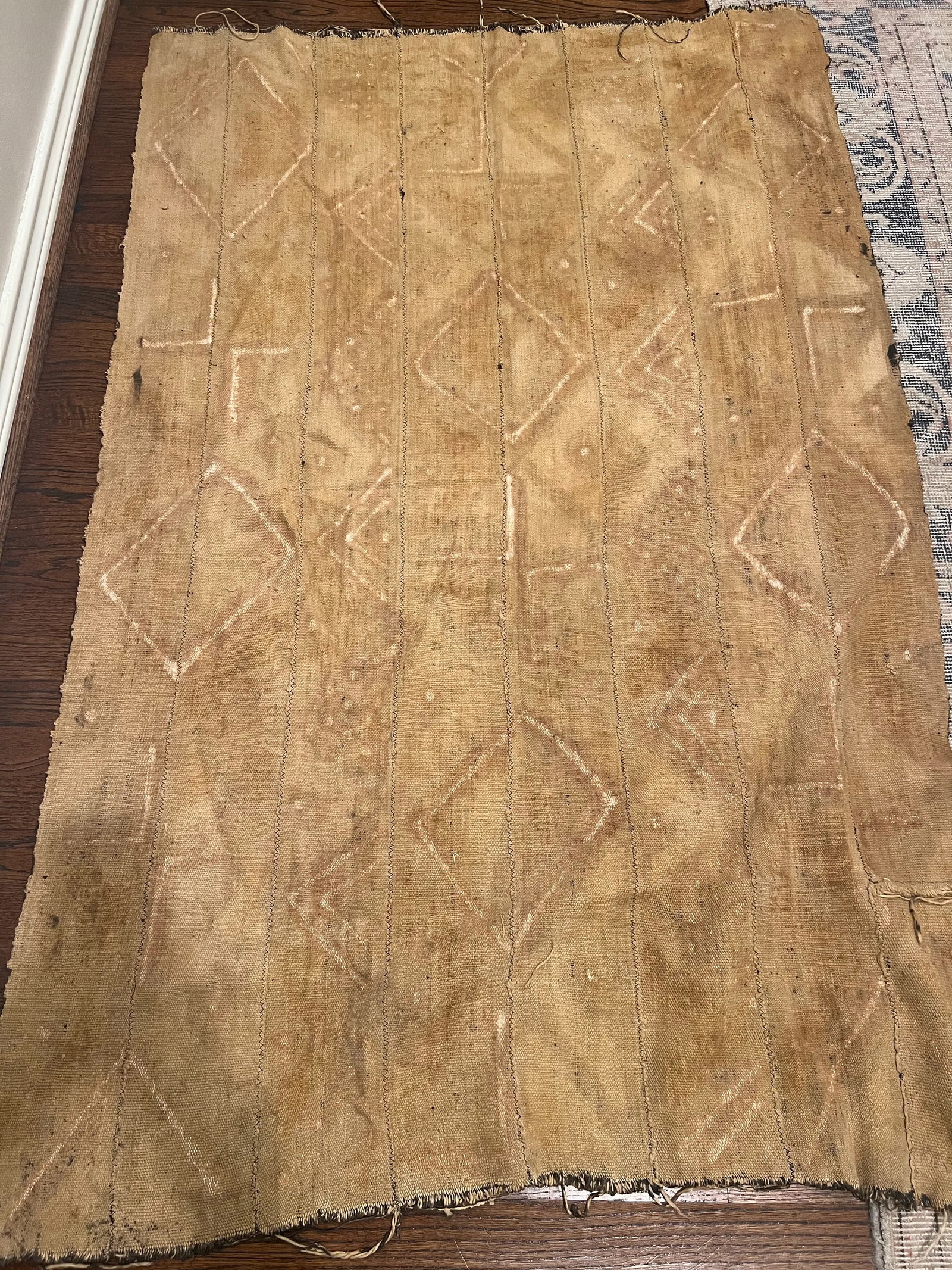 Vintage African Mud Cloth - Handwoven & Hand-Dyed Textile - 3
