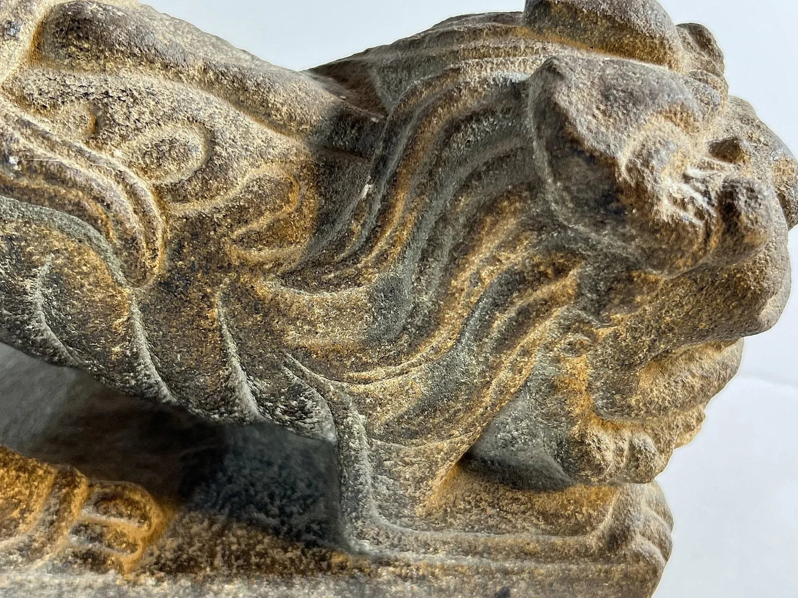 Antique Stone Lion Paper Weight - 14