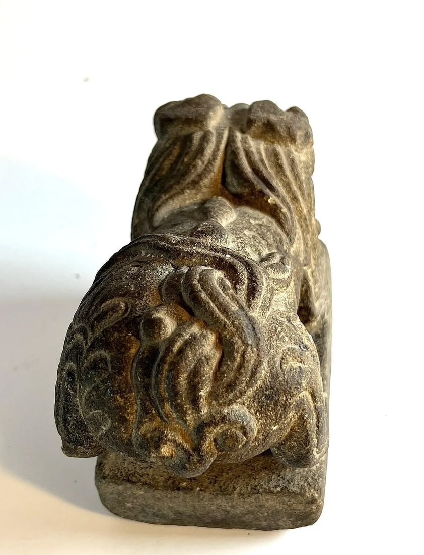 Antique Stone Lion Paper Weight - 7