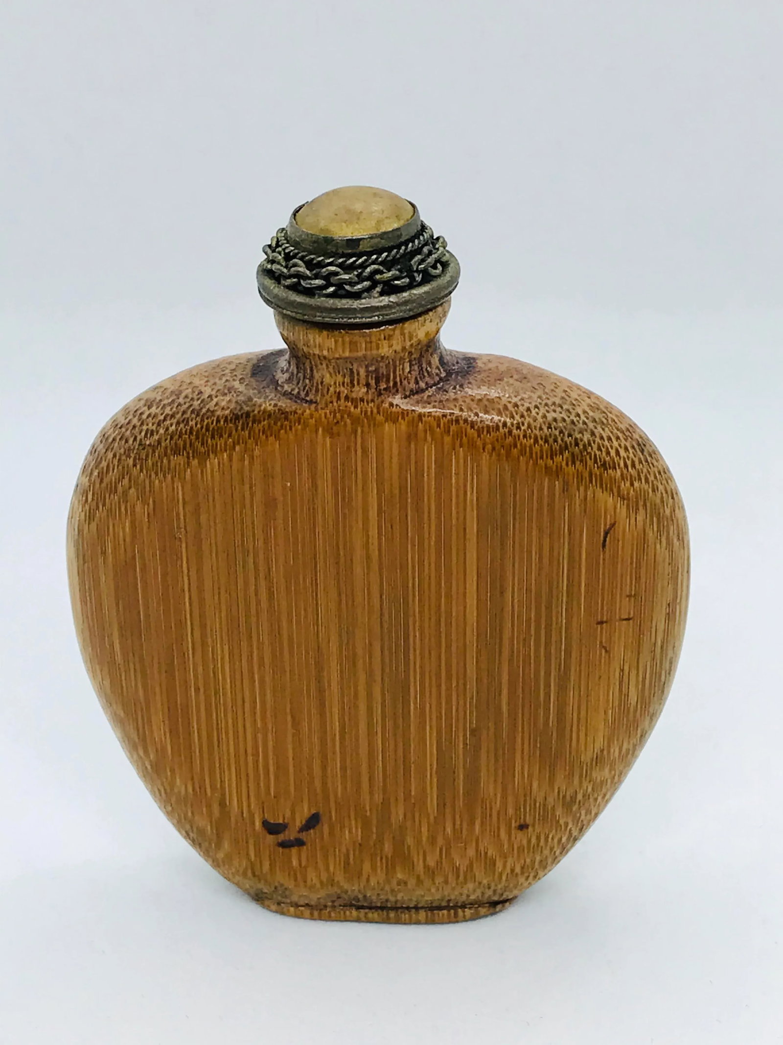 Antique 1920s Bamboo Snuff Bottle - 12