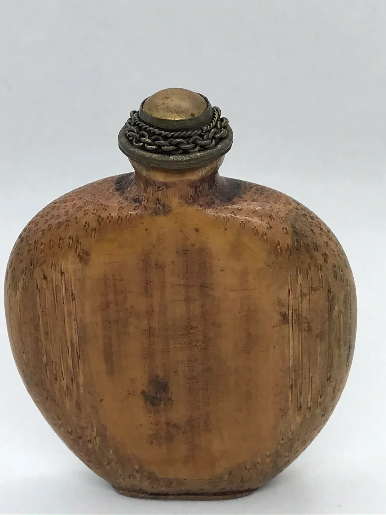 Antique 1920s Bamboo Snuff Bottle - 2