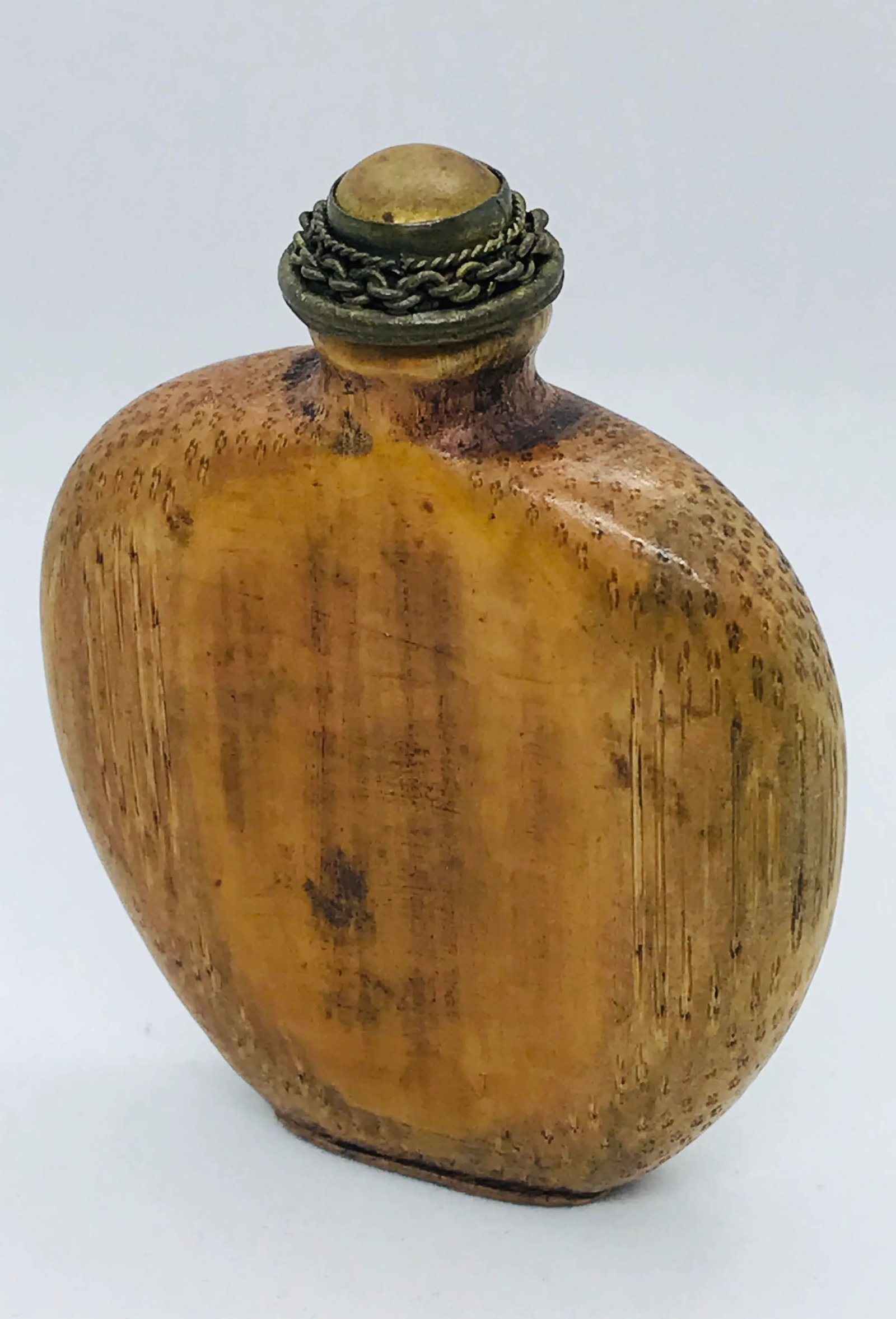 Antique 1920s Bamboo Snuff Bottle - 6