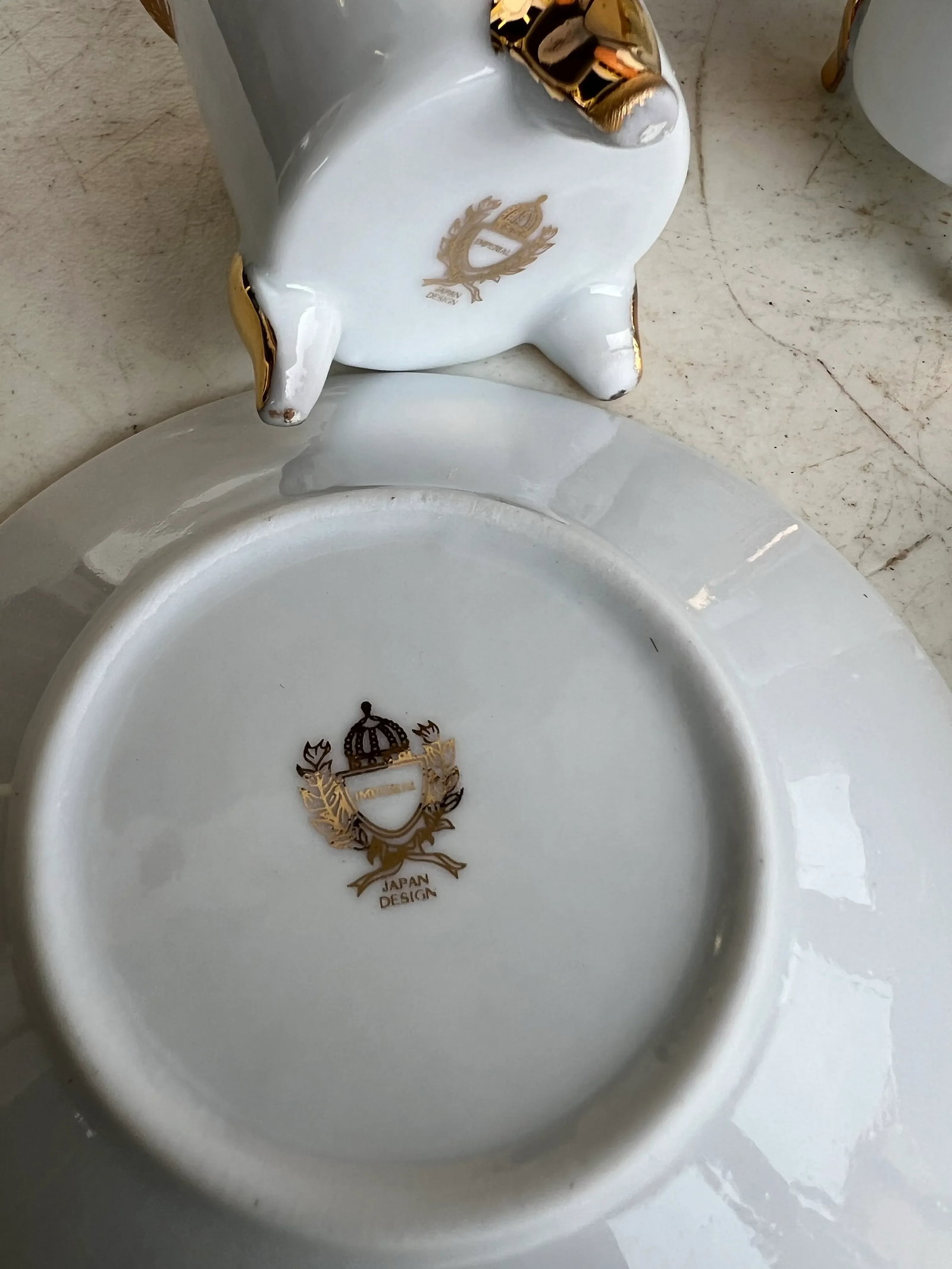 Contemporary Imperial Gold Tea Set - Set of 15 - 10