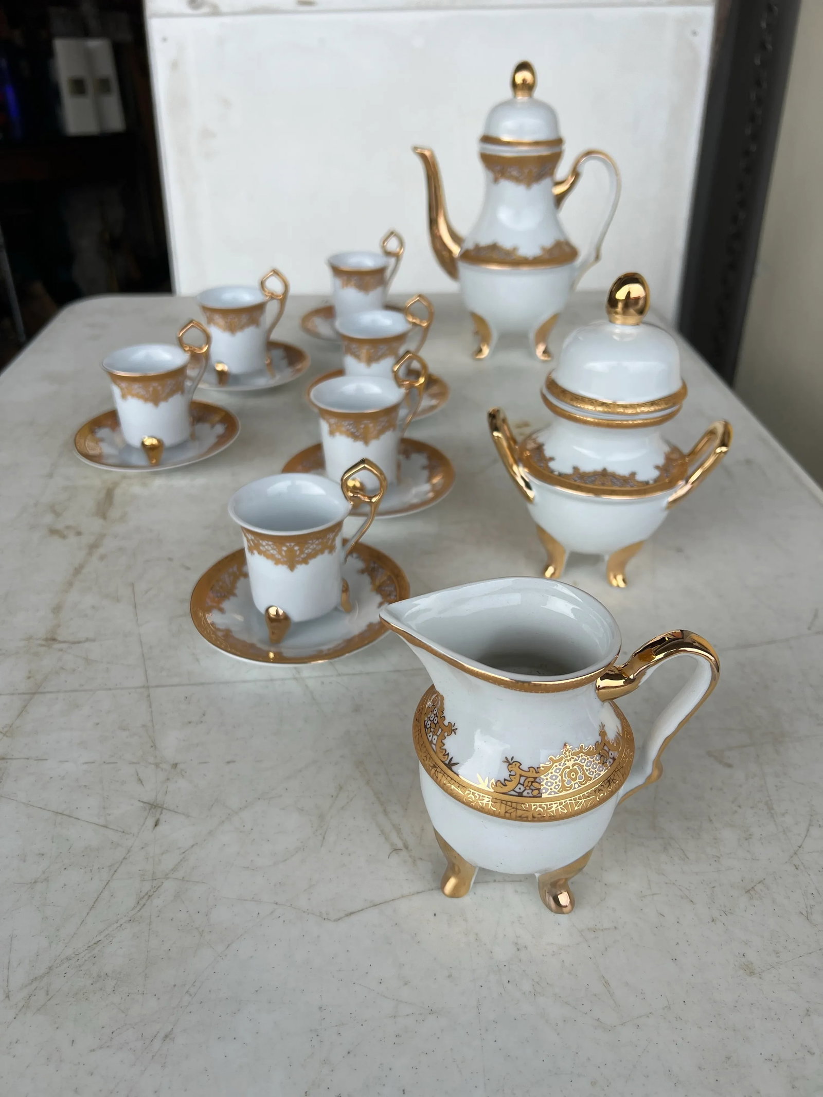 Contemporary Imperial Gold Tea Set - Set of 15 - 11