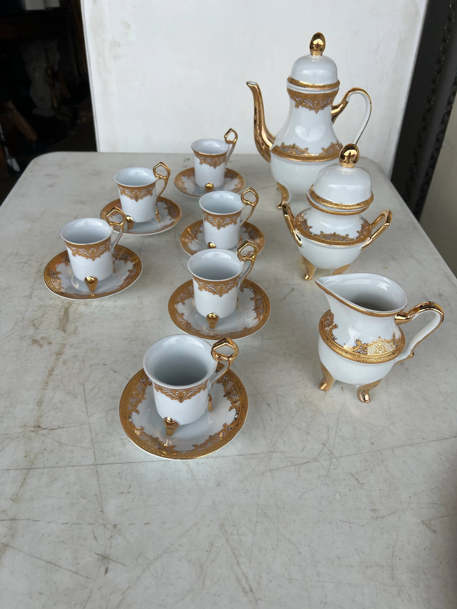 Contemporary Imperial Gold Tea Set - Set of 15 - 8