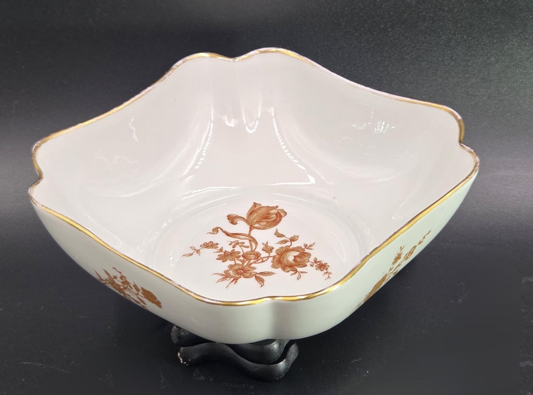 Mid 20th Century French Limoges Trinket Square Dish - 16
