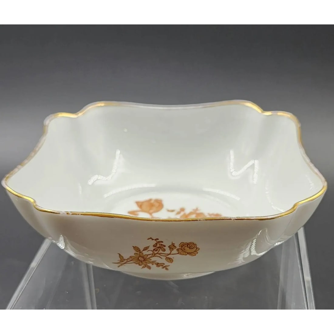 Mid 20th Century French Limoges Trinket Square Dish - 2