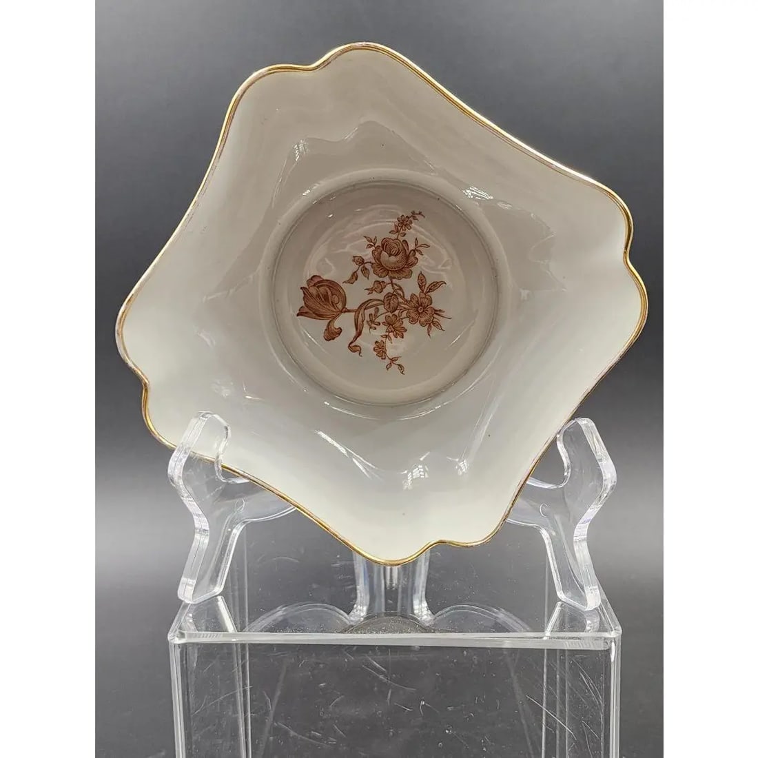Mid 20th Century French Limoges Trinket Square Dish - 6