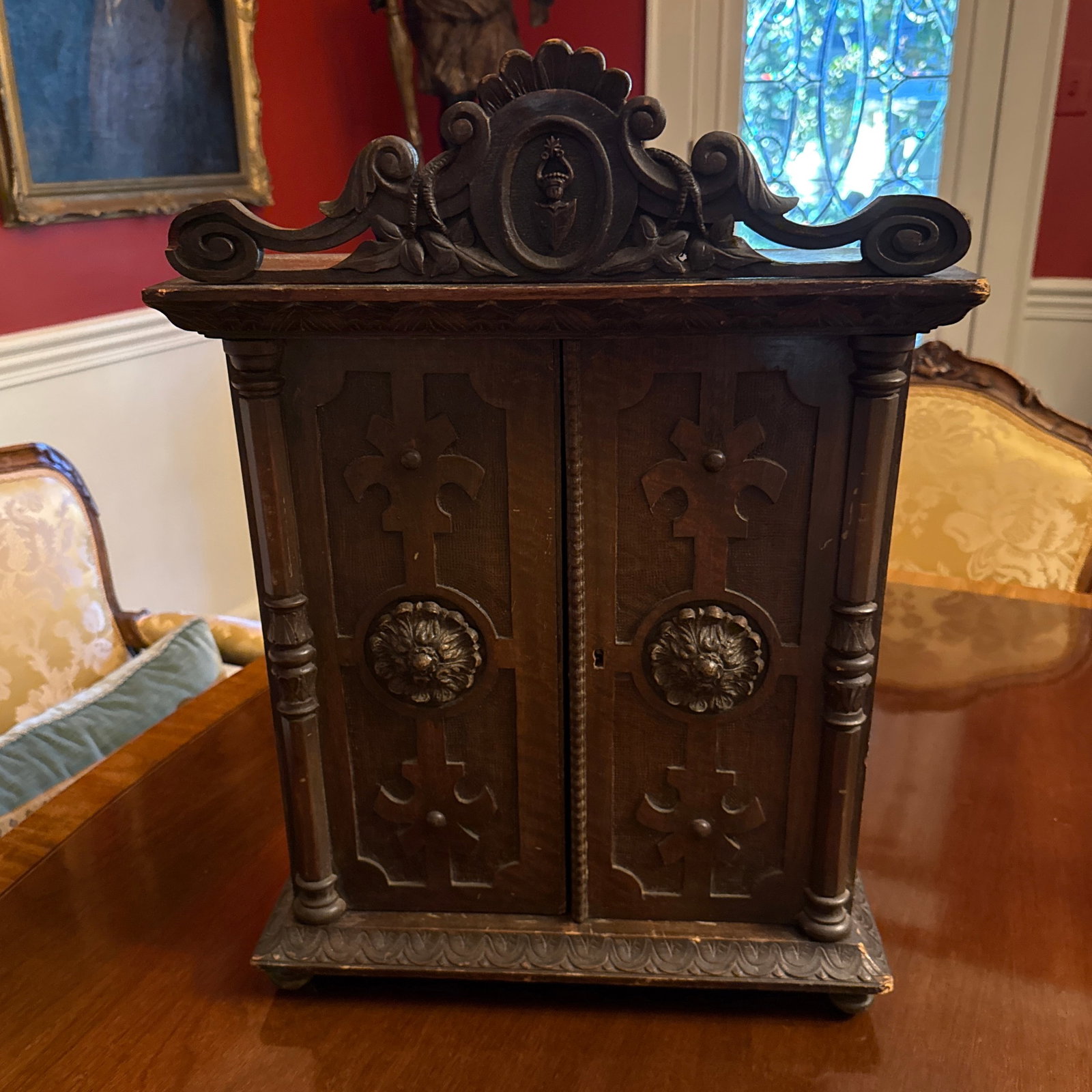 Late 19th Century Black Forest Cave a Liqueur Armoire - 2