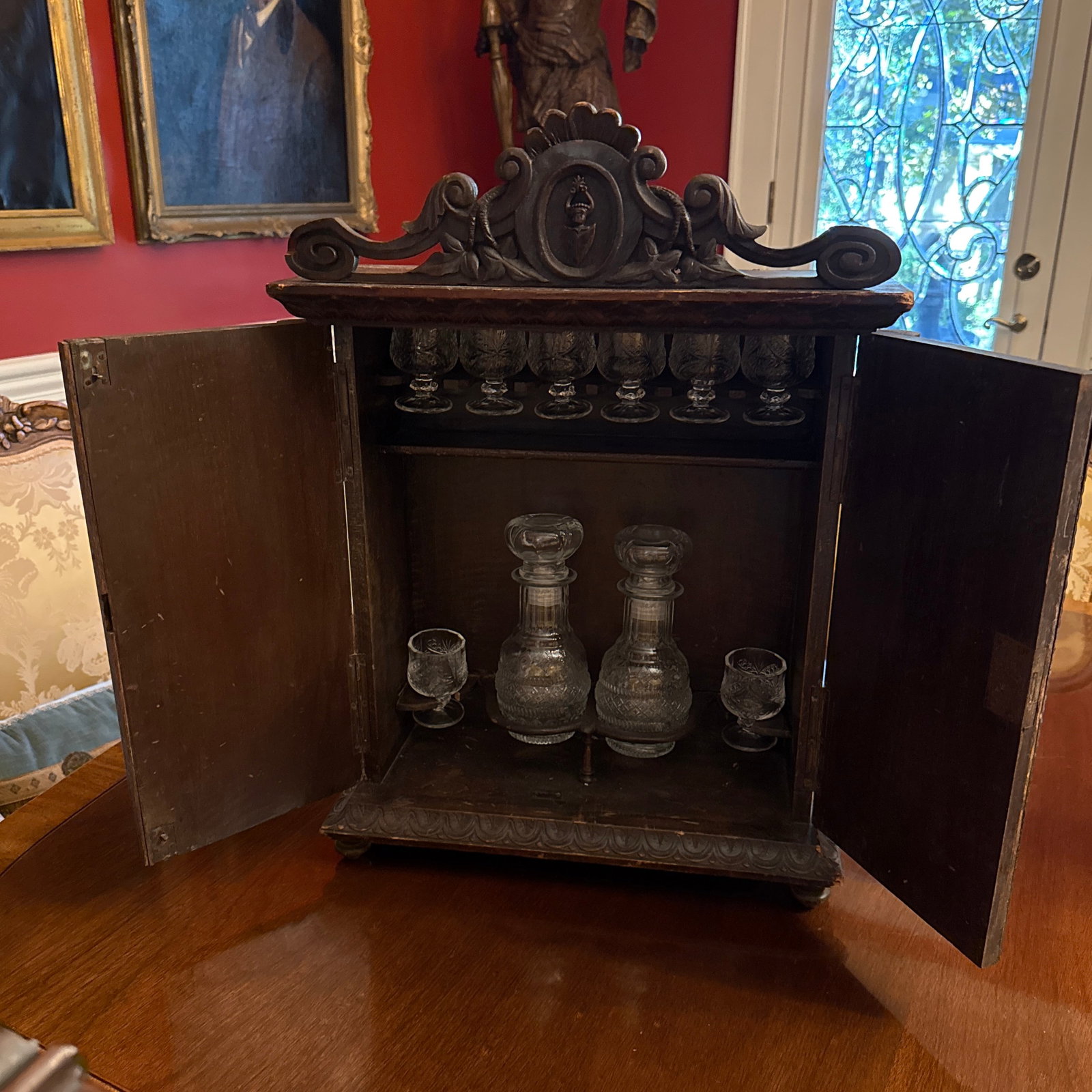 Late 19th Century Black Forest Cave a Liqueur Armoire - 5