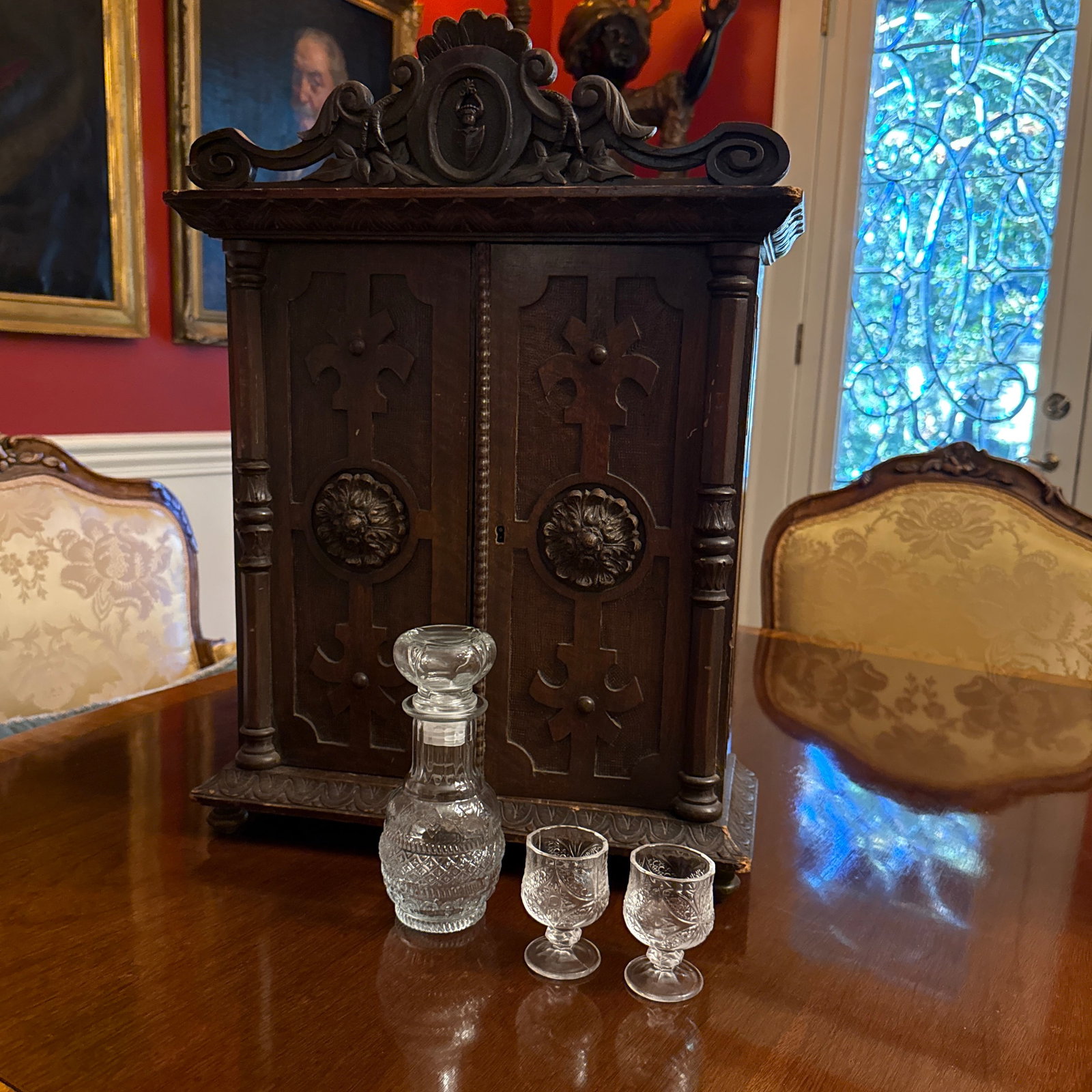 Late 19th Century Black Forest Cave a Liqueur Armoire - 6