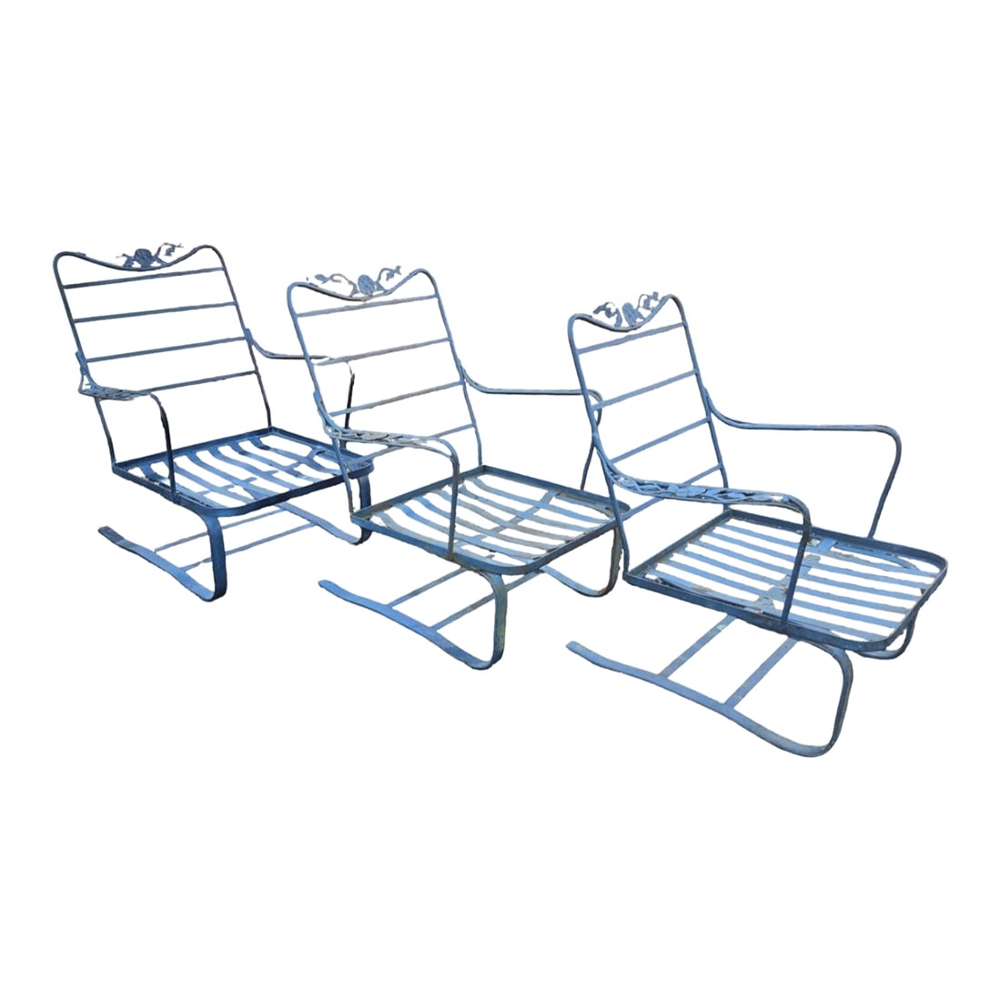 Vintage Wrought Iron Patio Rocker Bouncer Chairs (3): Vintage wrought iron patio furniture brings timeless charm to any outdoor space. Whether you're aiming for a cozy retro feel or mixing materials for a unique style, these pieces are a reliable
