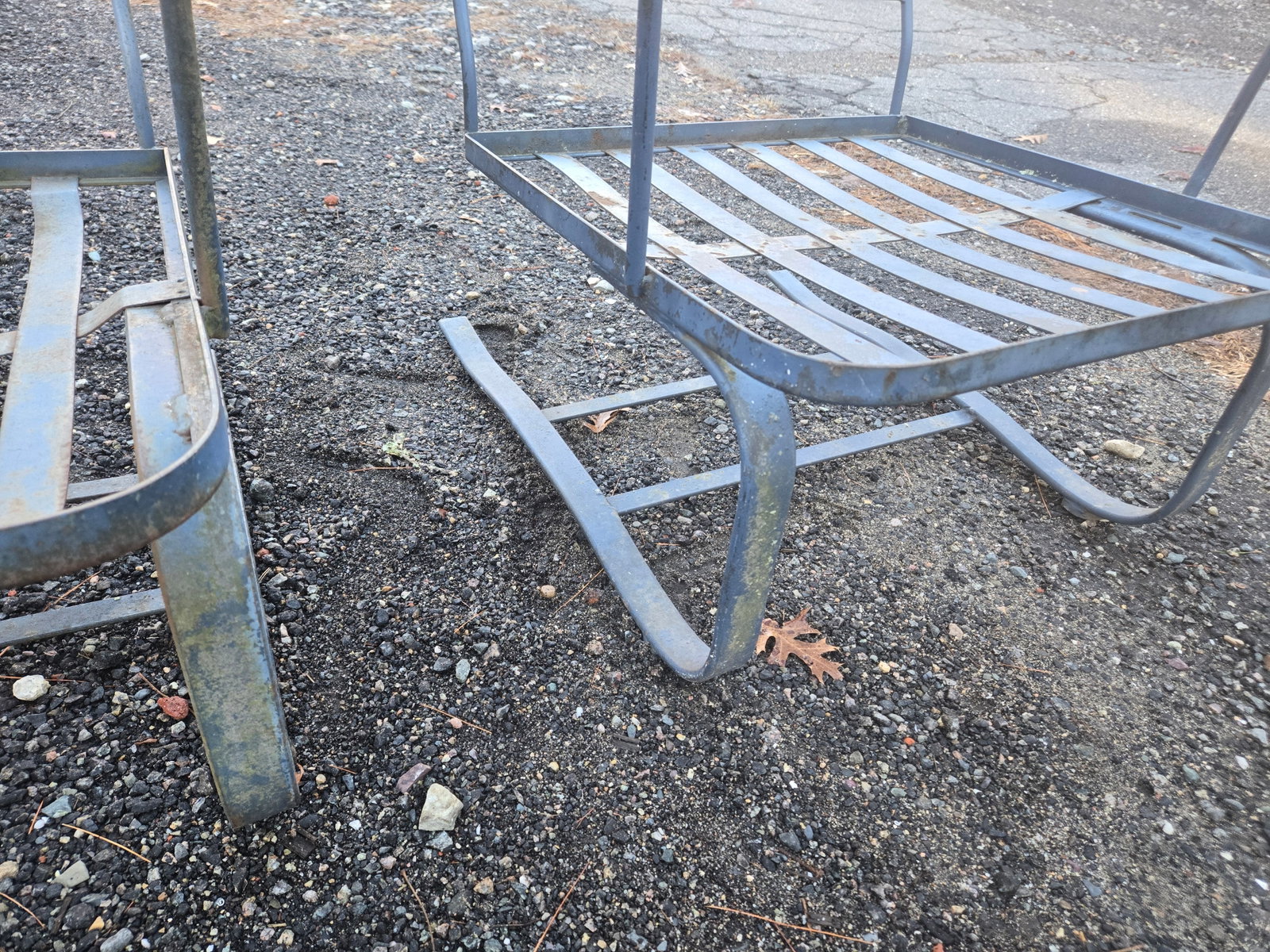Vintage Wrought Iron Patio Rocker Bouncer Chairs (3) - 7