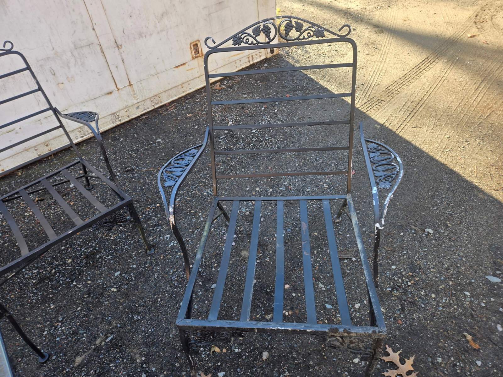 Late 20th Century Wrought Iron Patio Furniture Set, 5 Pieces - 12