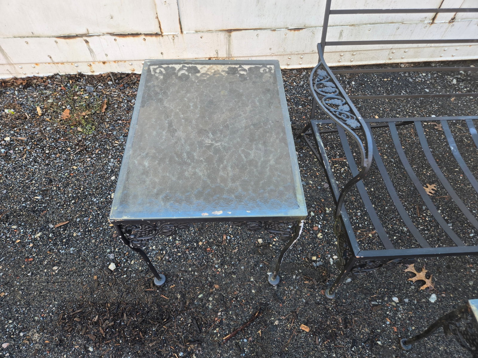 Late 20th Century Wrought Iron Patio Furniture Set, 5 Pieces - 4