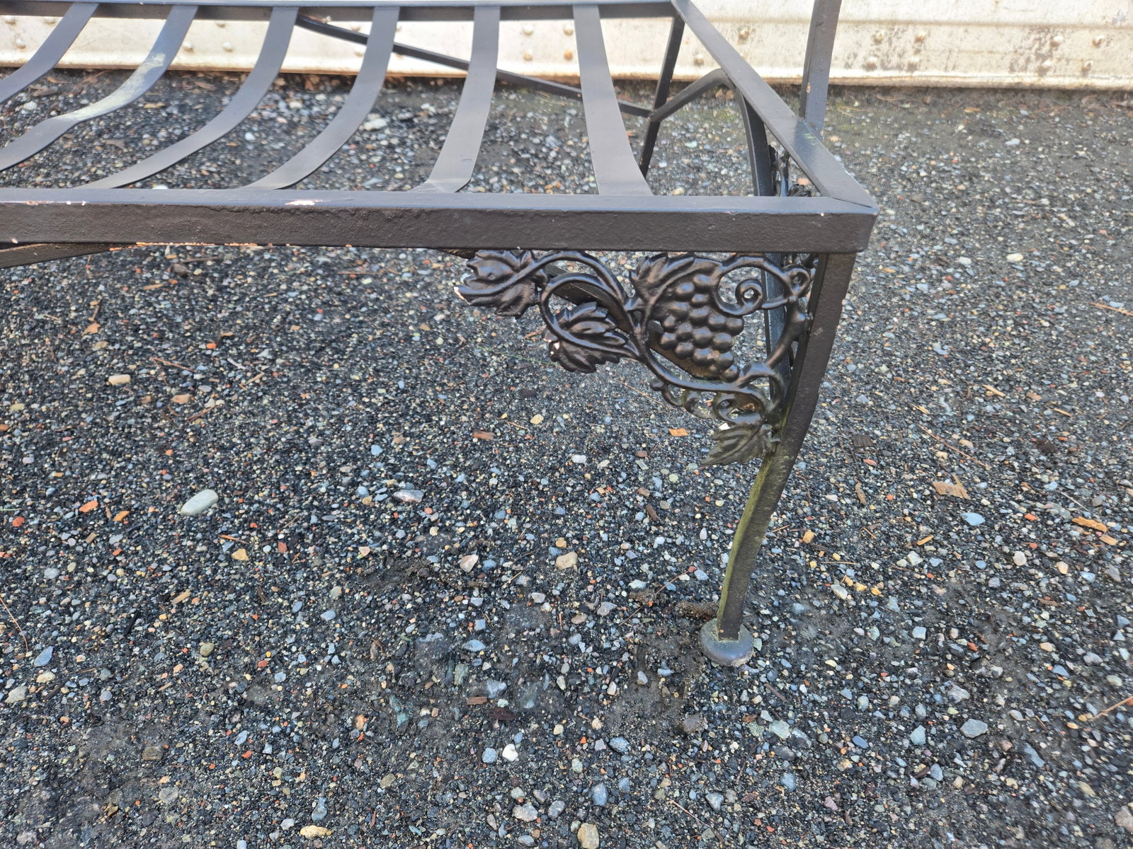 Late 20th Century Wrought Iron Patio Furniture Set, 5 Pieces - 6