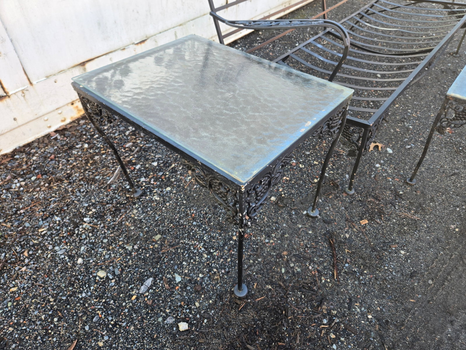 Late 20th Century Wrought Iron Patio Furniture Set, 5 Pieces - 8