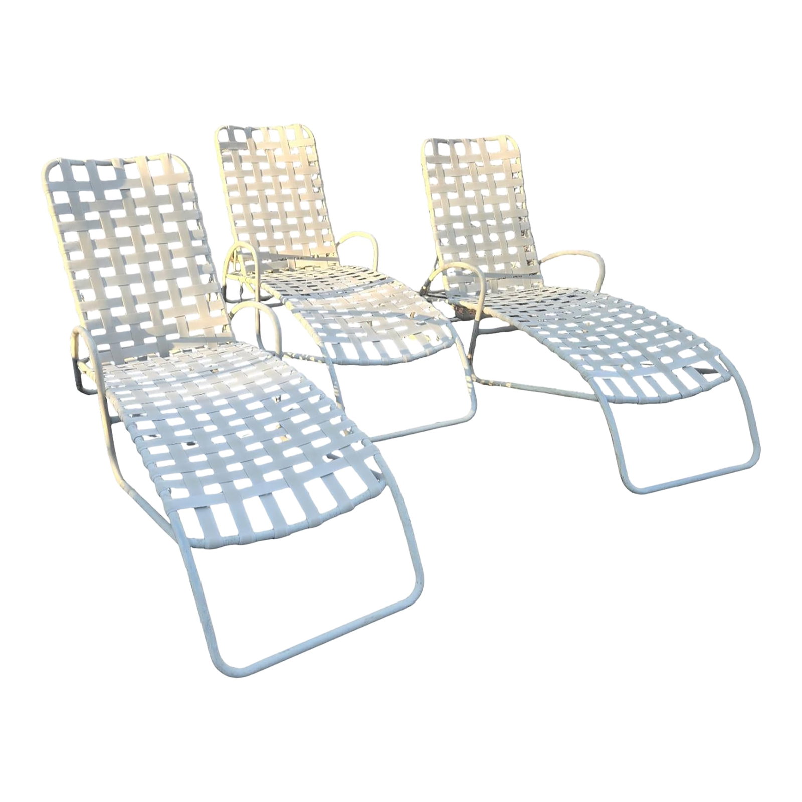 Late 20th Century Brown Jordan Patio Chaise Lounge Chairs, 3 Pieces (1 of 9)