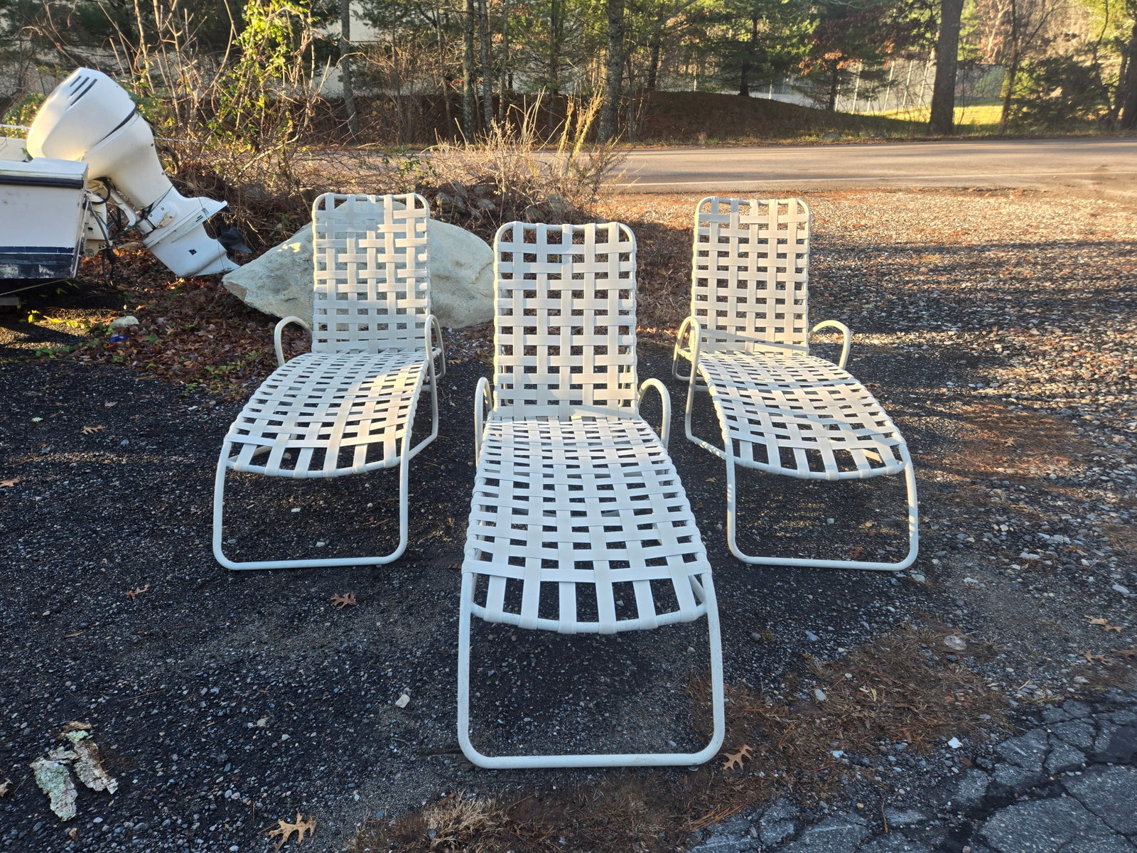 Late 20th Century Brown Jordan Patio Chaise Lounge Chairs, 3 Pieces - 4