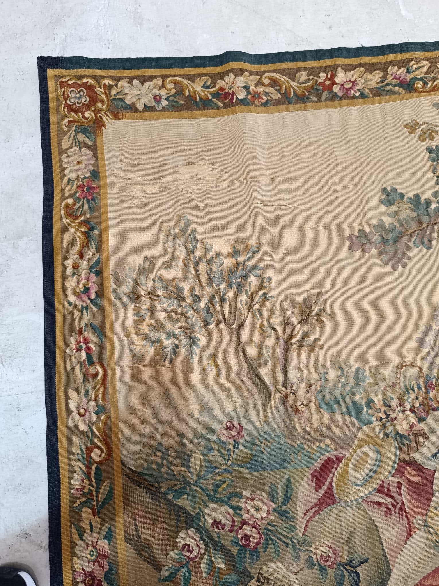 19th Century French Aubusson Tapestry - 6
