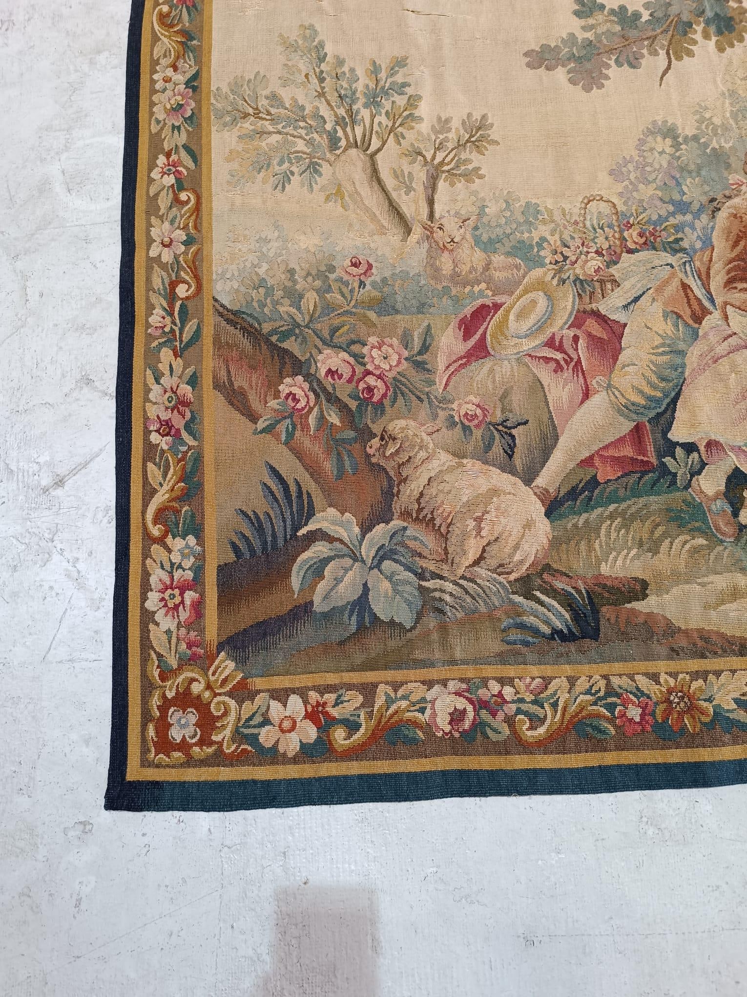 19th Century French Aubusson Tapestry - 7