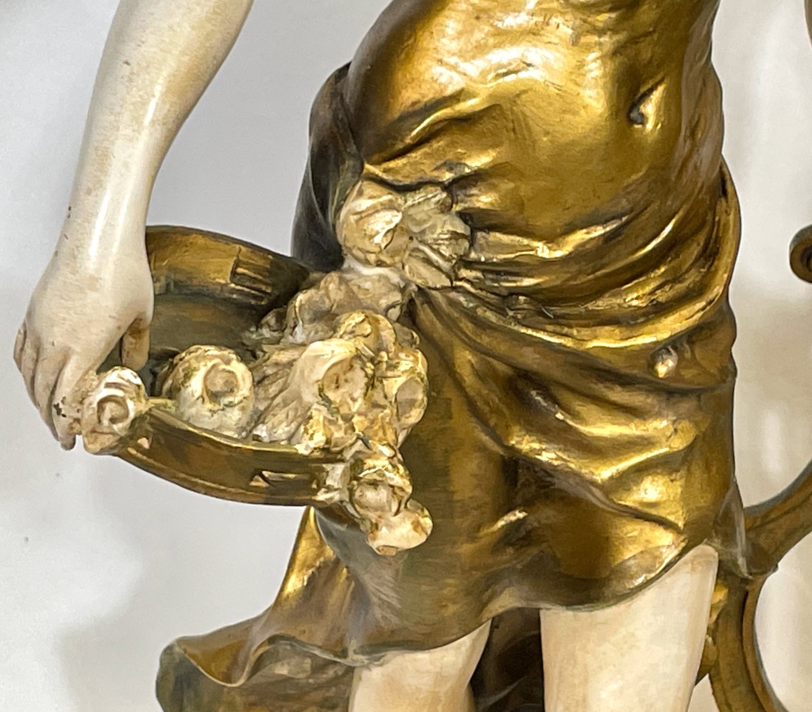 1920s Art Nouveau Signed Moreau Lamp - 5