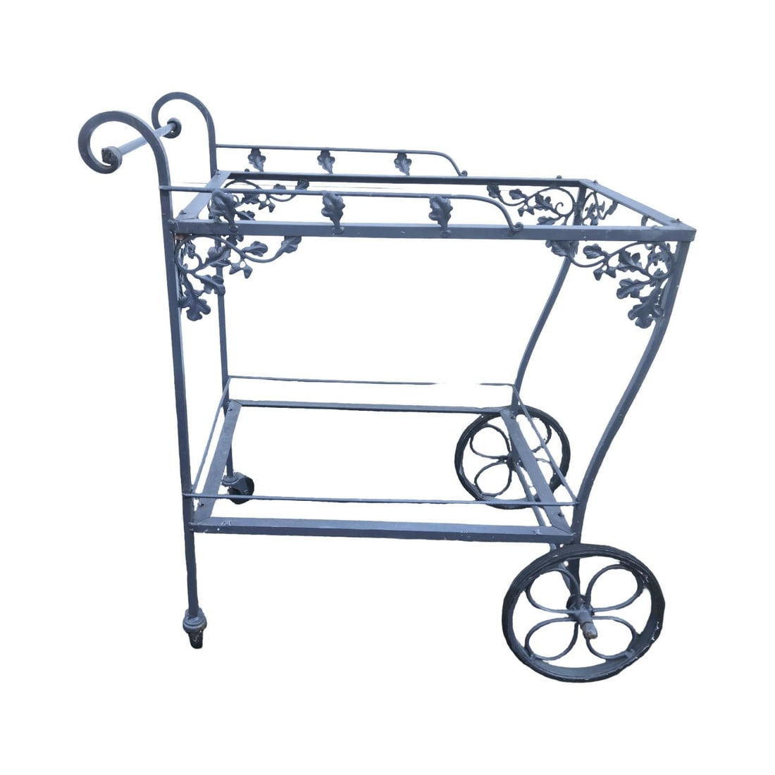 Vintage Salterini Wrought Iron Bar Cart, Attributed - 2