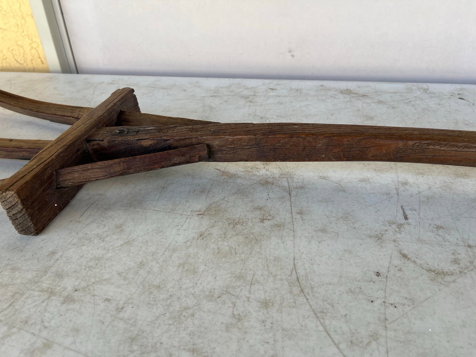 Large 19th Century Farmhouse Wooden Pitchfork - 12