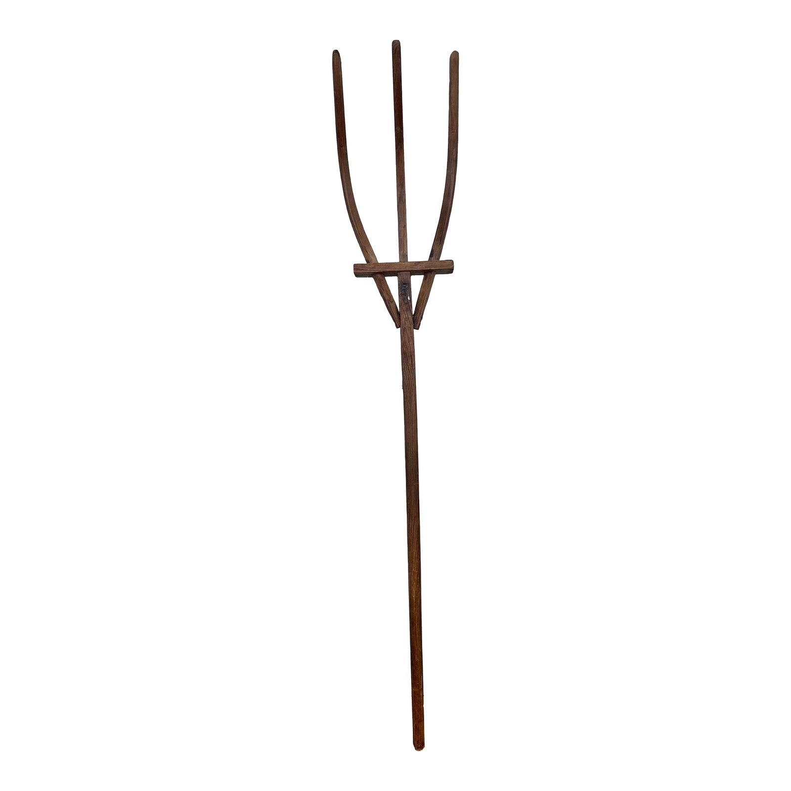 Large 19th Century Farmhouse Wooden Pitchfork (1 of 12)