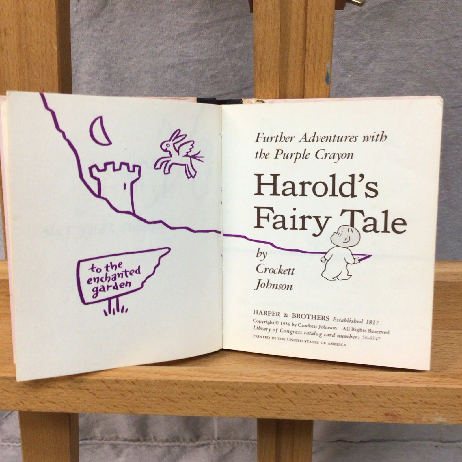 First Edition Hardcover Copy of the Children's Book "Harold's Fairy Tale" by Crockett Johnson - 2