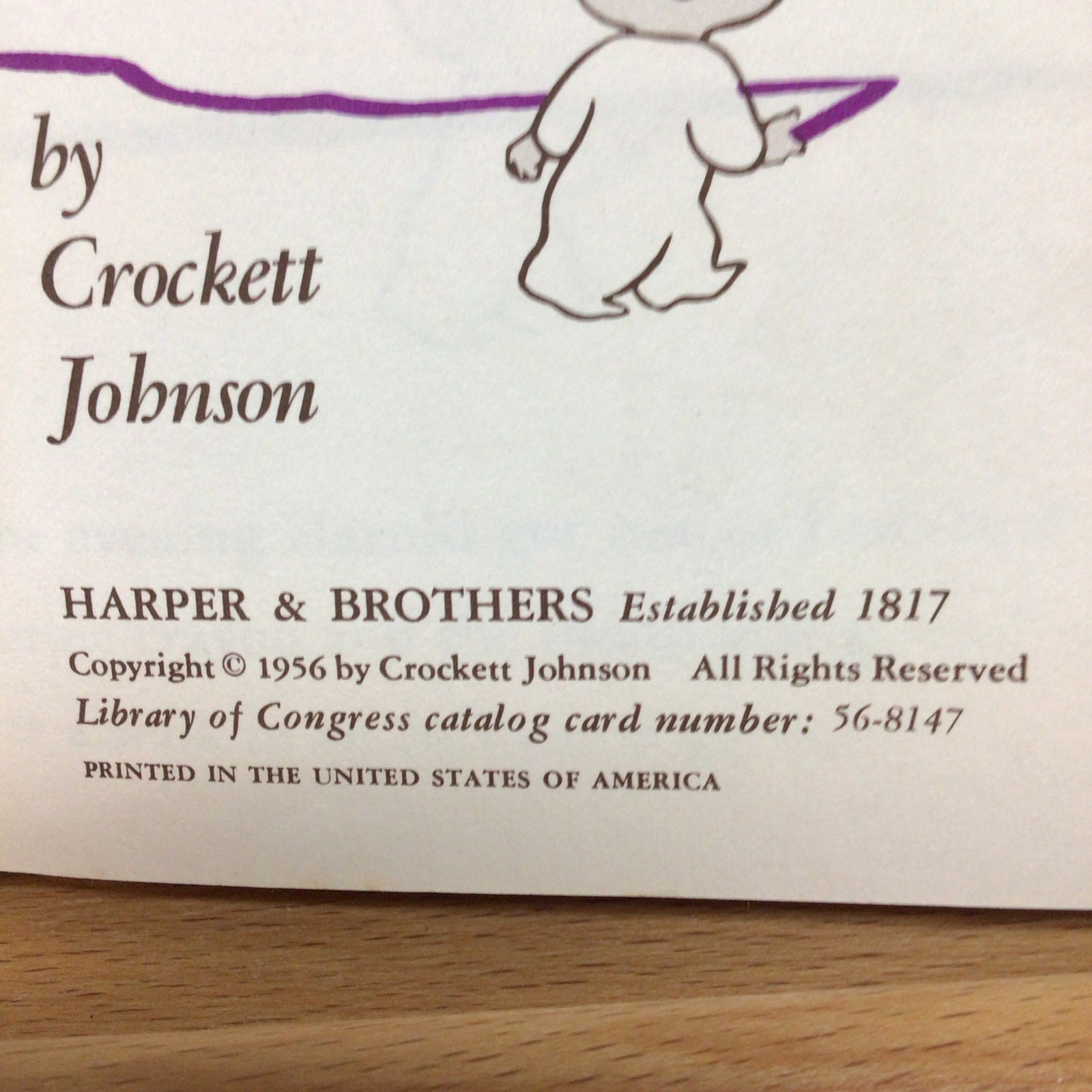 First Edition Hardcover Copy of the Children's Book "Harold's Fairy Tale" by Crockett Johnson - 3