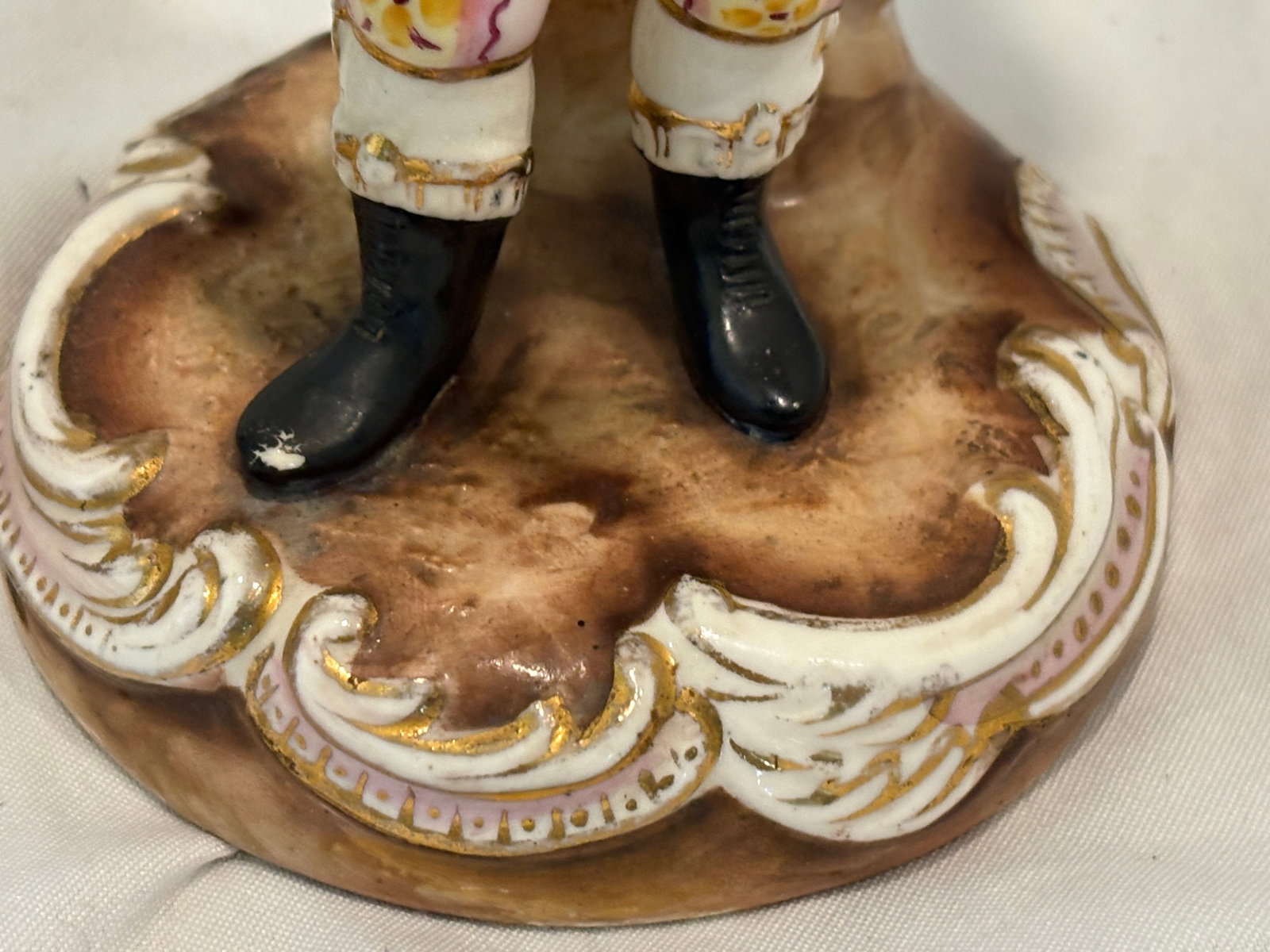 Pair Antique Meissen Figural Candlesticks - 13